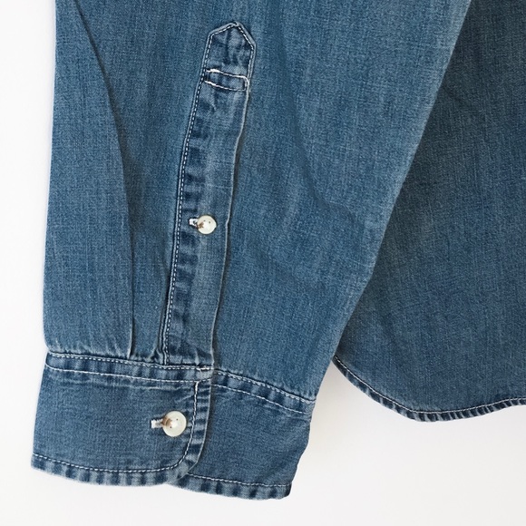 NEW J. Crew Indigo Denim Shirt - Picture 6 of 8